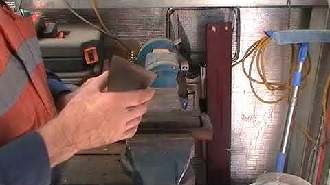 How to sharpen a paint scraper