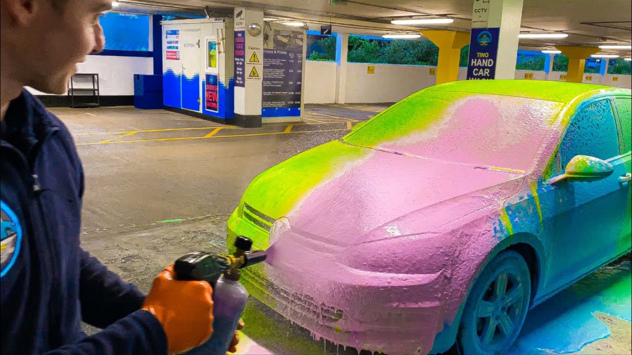 How Much RAINBOW SNOW FOAM Can This Car Take? 