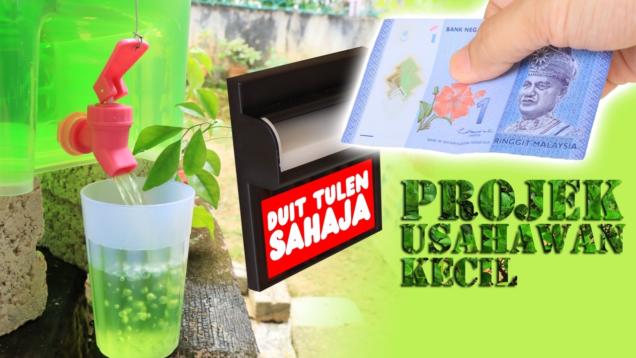 RBT STEM | Air Balang Layan Diri DIY REAL VENDING MACHINE | Projek Sekolah Mudah | Projek 16B