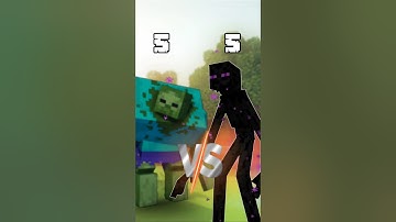 Mutant Zombie Vs Mutant Enderman :( 😱Battle #minecraft #shorts #short
