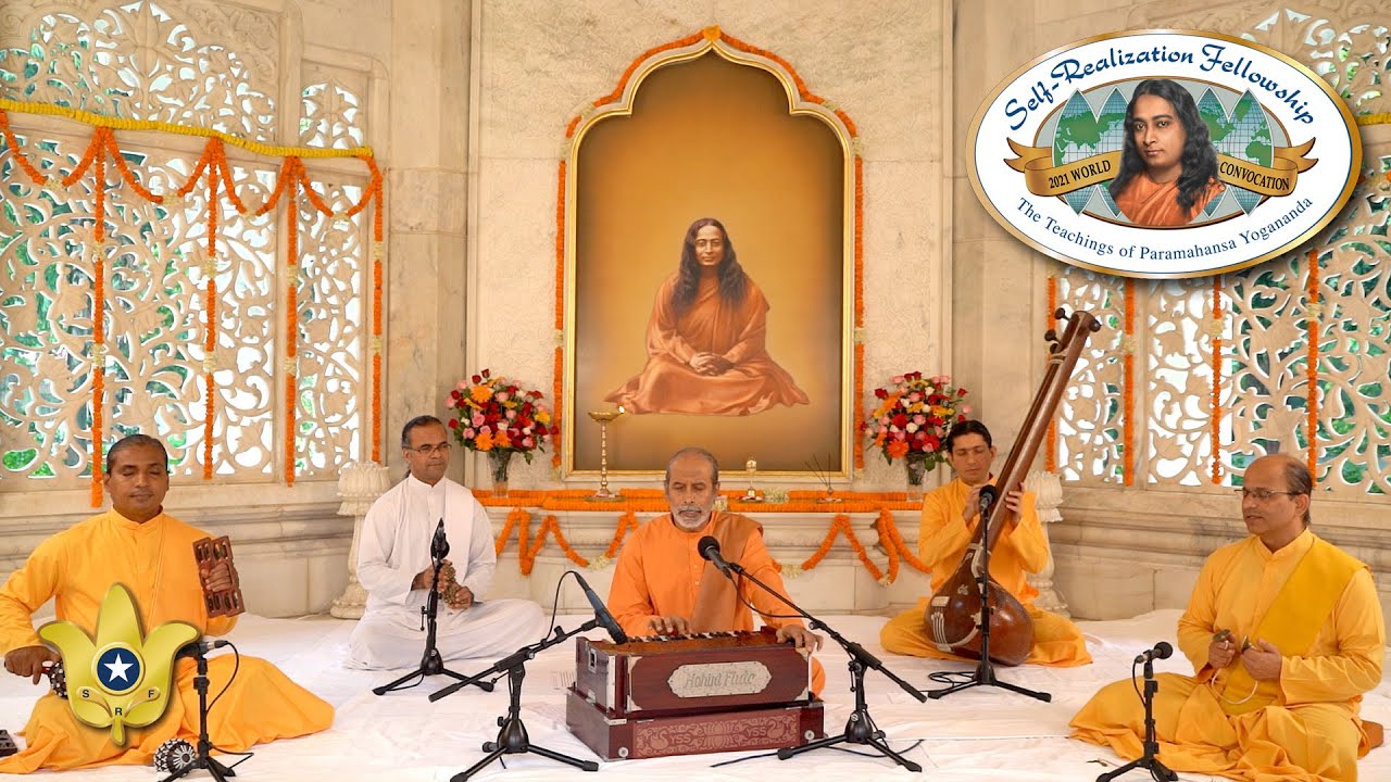 Kirtan With YSS Monks at Paramahansa Yogananda Smriti Mandir  2021 SRF World Convocation