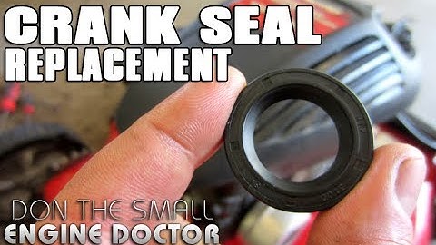HOW-TO Replace A Lawnmower Crankshaft Seal