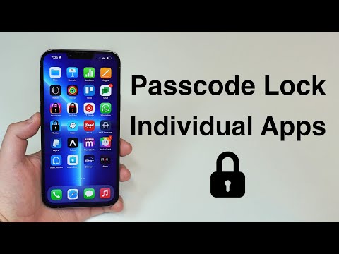 (2022) Passcode LOCK Individual Apps on iPhone!!