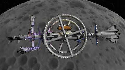 Kerbal Mun gateway station [stock]