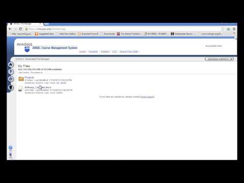Penn State Angel Course Management System Tutorial