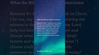 What the Bible says about: Conscience #bibleverse #prayer #jesus #kjvbible #christianfaith