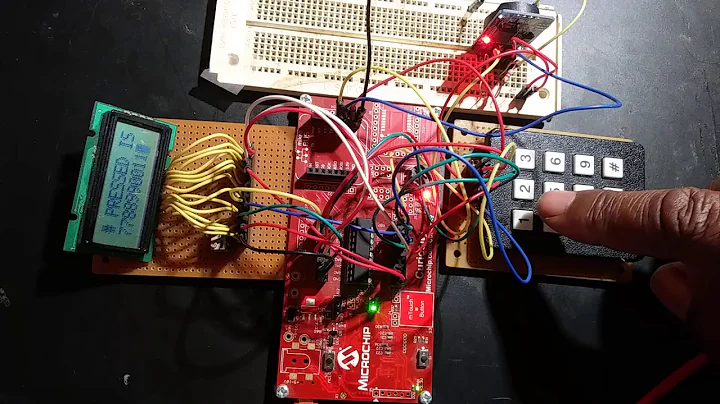 Microchip Curiosity Board with i2c, keyboard, LCD and RTC