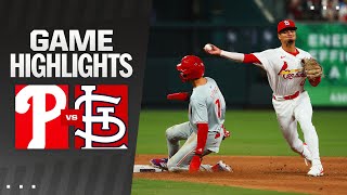 Phillies vs. Cardinals Game Highlights (4\/9\/24) | MLB Highlights