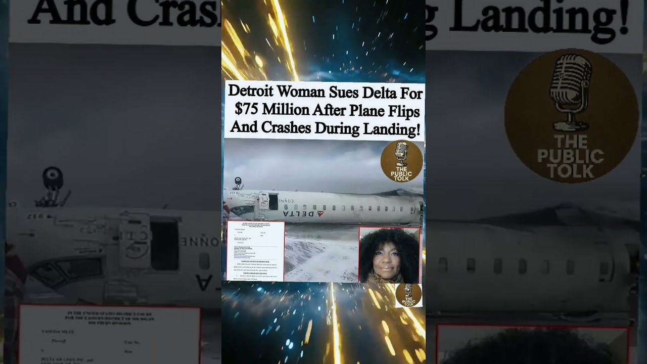  75M LAWSUIT Detroit Woman SUES Delta After Plane FLIPS In SHOCKING Landing Crash Viral