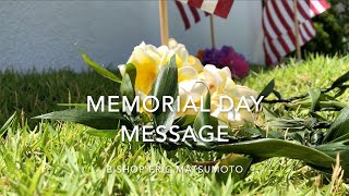 2020 Memorial Day message from Bishop Eric Matsumoto