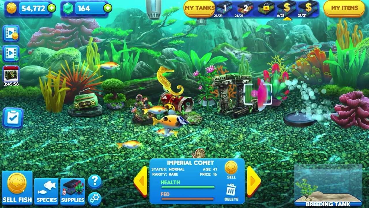 Fish tycoon 2. HOW TO GET MAGIC FISH OF MATURITY - YouTube