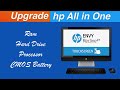 How to Open and Upgrade HP All in One PC, HP All in One PC SSD, Ram and Processor Upgrade - 2023