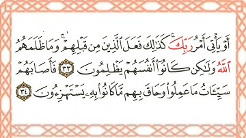 سورة النحل مكتوبة _ بصوت الشيخ ياسر الدوسري