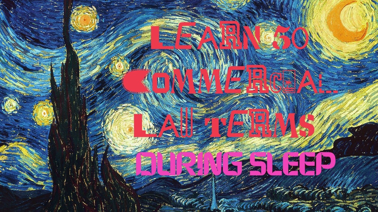 Learn 50 Commercial Law Terms while You Sleep | Pls LIKE our videos