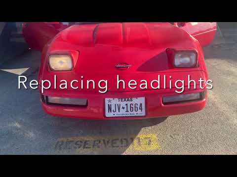 Headlight replacement 1993 C4 corvette