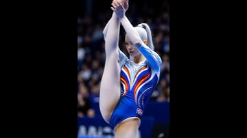 Icelandic Gymnast Nails Perfect Standing Split & 720° Back Tuck #backflip #gymnasticsvibes#aimodel