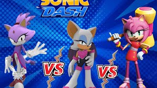 Sonic Dash Blaze vs Amy vs Rouge