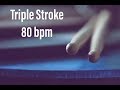 Practice Along Triple Stroke Roll 80 Bpm mp3