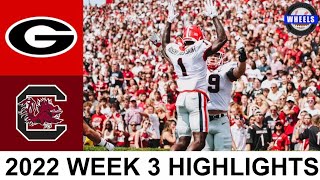 #1 Georgia vs South Carolina Highlights | College Football Week 3 | 2022 College Football Highlights