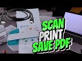 How to scan to computer from hp deskjet printer using usb cable print save scanned document