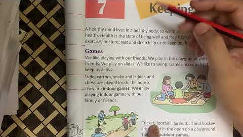 Class 2 | Evs | keeping fit | reading and explanation