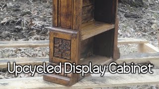 Upcycled Display Cabinet. Upcycled Display Cabinet. Built from antique door trim salvaged from a barn and pallet lumber. Thanks for watching and remember