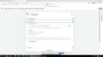 Lead generation webhook setup