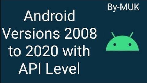 All versions of Android with API level.