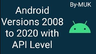 All versions of Android with API level. screenshot 2