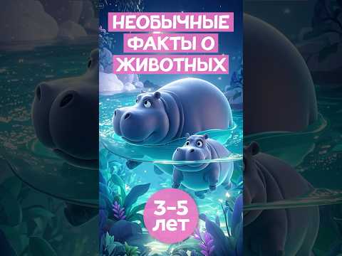 Необычные #фактыоживотных #animation #читаемвместе #длядетей #бегемот