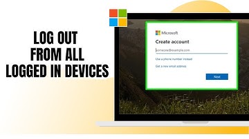 HOW TO LOG OUT FROM ALL LOGGED IN DEVICES IN MICROSOFT ACCOUNT