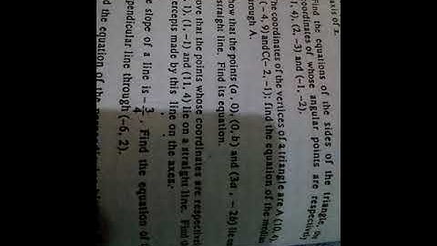 Mathematics Class 12 Chapter # 2 (The Straight Line) Ex : 2.5 Question # 5