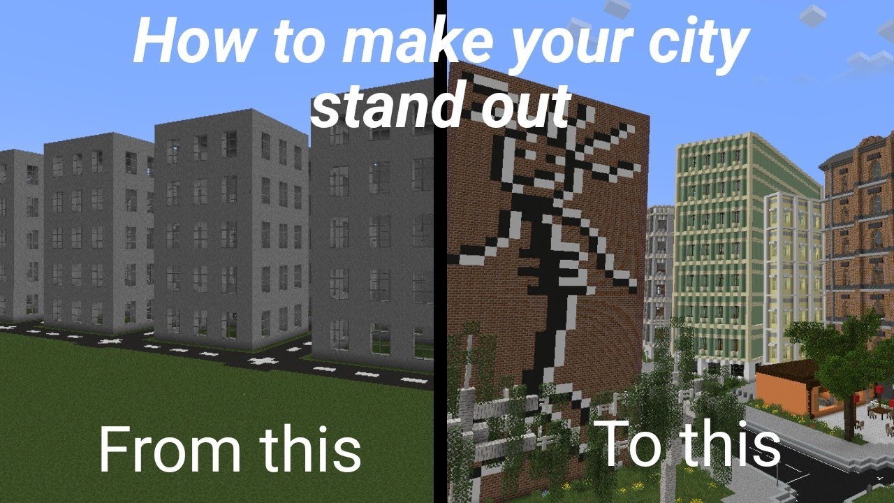 (Alt) How to make your city standout in minecraft - YouTube