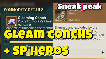 Sea of conquest:  New update ! Gleam conchs & SP heros