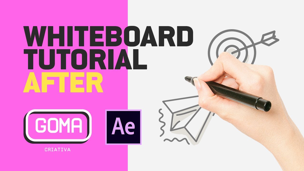 Como fazer animação Whiteboard Tutorial After Effects YouTube