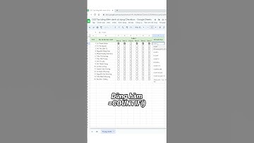 Tạo bảng điểm danh sử dụng Checkbox (Hộp kiểm) - Google Sheets