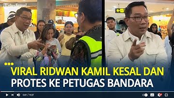 Viral Ridwan Kamil Kesal dan Protes ke Petugas Bandara Ngurah Rai Gegara Pesawat Delay 12 Jam