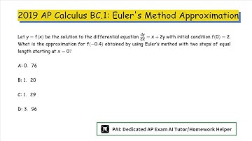 2019 AP Calculus BC.1: Euler
