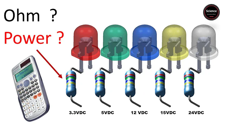 how to select resistance value for led with calculation 3.3V, 5V,12V,15V,24VDC |Basic Electronics|