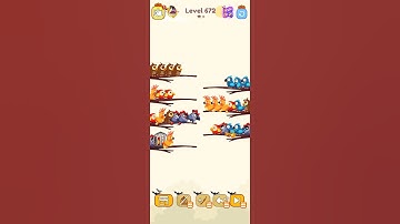 Bird sort color game level 672 #leveldesign #gamedesign #gameartdesign #gaming #3dgamedevelopment