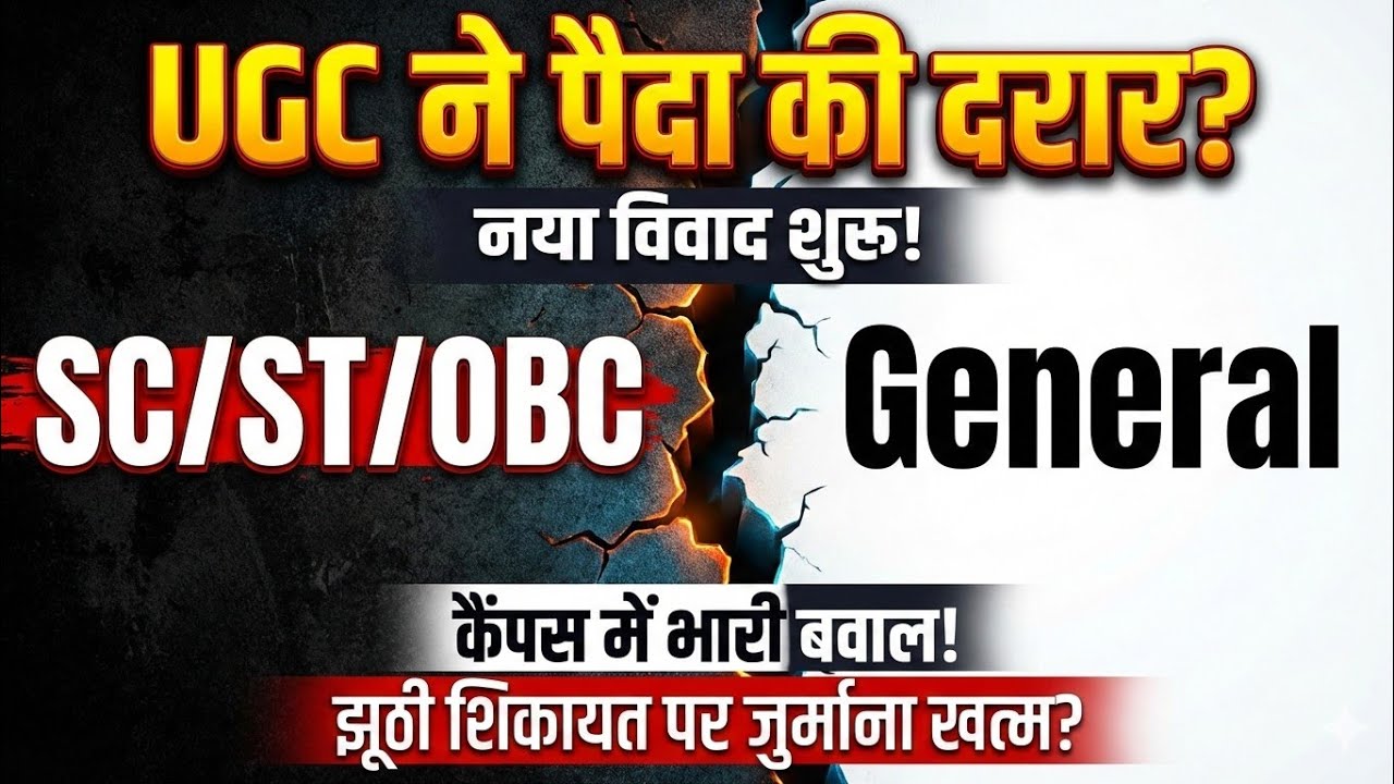 UGC Act 2026 Promotion of Equity Regulations Explained | General vs OBC/ST/SC: समानता या भेदभाव?