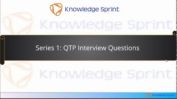 Series 1   QTP Interview Questions