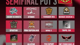 POT 3 SEMIFINAL WAVE 1 | FREE FIRE GACOR SERIES 7