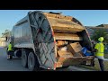 Massive garbage truck compilation roaring old wm rear loaders in clay county