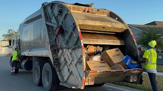 : Massive Garbage Truck Compilation: Roaring Old WM Rear Loaders in Clay County