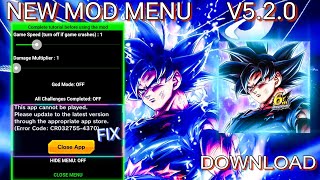 [NEW!] Dragon Ball Legends MOD MENU v5.2 0 / SPEED HACK / Unlock  Characters / Zenkai 7 / 14 stars ⭐