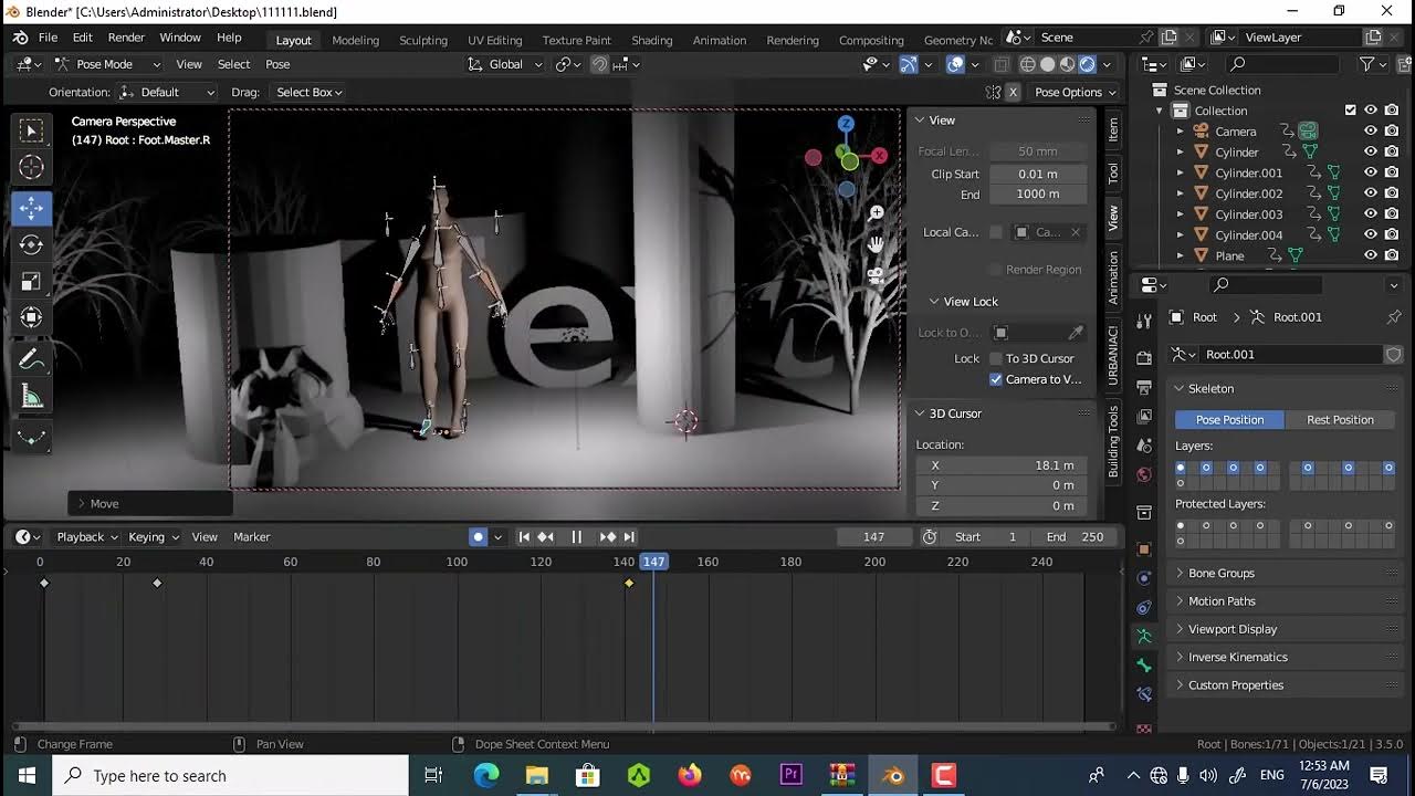 how to create animation in blender 3.6 tutorial YouTube