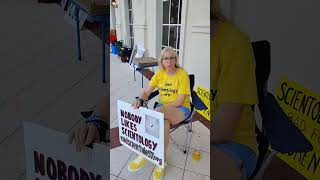 SCIENTOLOGISTS PUNISH PROTESTERS - A Method They Use On Their Members, As Well.