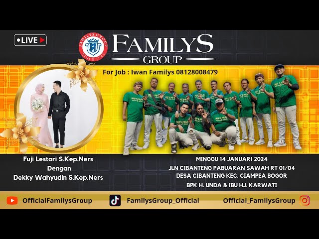 LiveStream Familys Group Edisi Cibanteng Ciampea - Bogor Minggu 14 Januari 2024(MALAM) class=