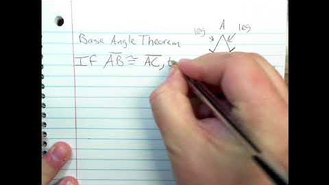 Geometry - Triangles - Base Angles Theorem